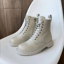 Load image into Gallery viewer, Beau Today Ankle Boots Platform Women Cow Leather Side Zipper