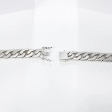 Load image into Gallery viewer, GEM'S BALLET Natural Black Onyx Bracelets for Men 925 Sterling Silver Casual Bar Chain Bracelet Bangle Women Party Jewelry