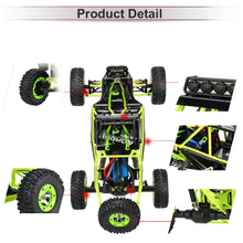 Load image into Gallery viewer, High Speed RC Car 1/12 Scale 2.4G 4WD RC Off-road Crawler RTR Electric RC Climbing Car Toy for Kids