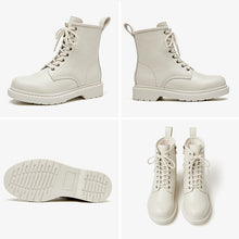 Load image into Gallery viewer, Beau Today Ankle Boots Platform Women Cow Leather Side Zipper