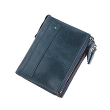 Load image into Gallery viewer, Men Wallets 100% Genuine Cow Leather Short Card Holder Leather