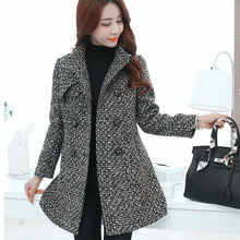 Load image into Gallery viewer, Women's Wool Blends Coat Fashion Elegant Mother Turtleneck