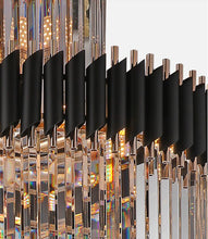 Load image into Gallery viewer, Stair crystal chandelier luxury long chandelier