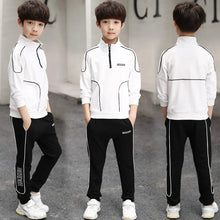 Load image into Gallery viewer, Teenager Boys Clothing Sets Child Fashion Letter Sweatshirt + Pants