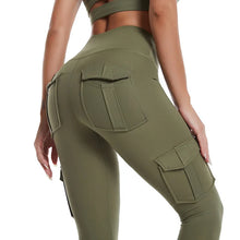 Load image into Gallery viewer, Multi-pocket Pants Yoga Leggings High Waist Yoga Pants For Women