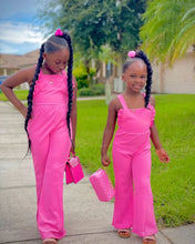 Load image into Gallery viewer, Ins Style Fashion Girls Pink Clothes One-piece Jumpsuits