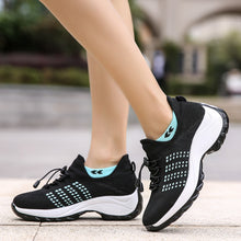 Load image into Gallery viewer, Sneakers Shoes for Women, Casual Mesh Tennis Lady Sock Wedge