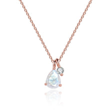 Load image into Gallery viewer, BALLET Rainbow Moonstone Necklace in 925 Sterling Silver