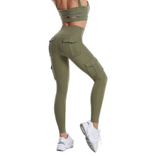 Load image into Gallery viewer, Multi-pocket Pants Yoga Leggings High Waist Yoga Pants For Women