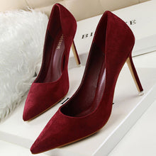 Load image into Gallery viewer, New Women Pumps Suede High Heels Shoes