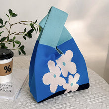 Load image into Gallery viewer, Women Handbag Knitting Floral Knot Small Hand Bags