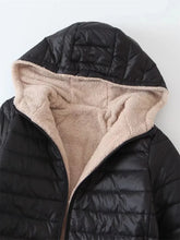 Load image into Gallery viewer, Winter Mid-Length Hooded Cotton Jacket Women Autumn Lightweight