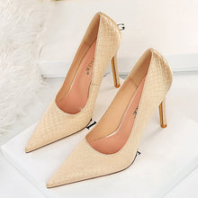 Load image into Gallery viewer, Women 10.5cm High Heels Silk Pumps Wedding Bridal Green Stiletto