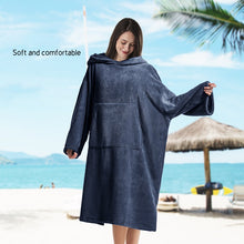 Load image into Gallery viewer, Extra Large Thick Hooded Beach Towel