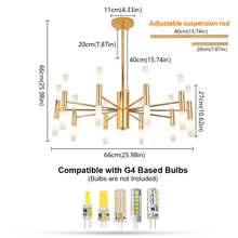 Load image into Gallery viewer, Chandeliers Living Room Ceiling Decorative Light, Lighting Fixtures.