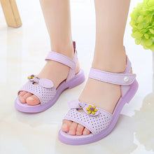 Load image into Gallery viewer, Girls Sandals Hollow Bow Flowers Cute Children Fashion Princess Casual Shoes