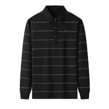 Load image into Gallery viewer, Mulberry Silk 5.2% New Fashion Stripped Polo Men Designer Brand Plain Casual