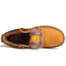 Load image into Gallery viewer, New Men's Genuine Leather Work Safety Boots Men's Warm Snow Boots