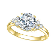 Load image into Gallery viewer, Women's BALLET Moissanite Rings 2.0ct 8mm Round Cut Colorless Nadia