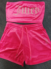 Load image into Gallery viewer, Summer Short Sets for Women 2 Pieces juicy Tracksuit Velvet