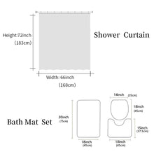 Load image into Gallery viewer, Animal Swan Shower Curtain Sets Non-Slip Rugs Toilet Lid Cover