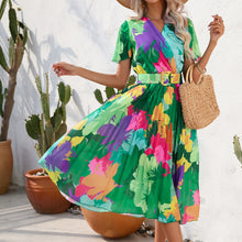 Load image into Gallery viewer, Floral Women Dress Loose Midi Dress Female Elegant Dresses