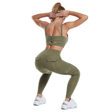 Load image into Gallery viewer, Multi-pocket Pants Yoga Leggings High Waist Yoga Pants For Women