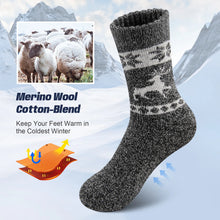 Load image into Gallery viewer, 5 Pairs Men's Merino Wool Socks Hiking Socks Thick Winter Wool