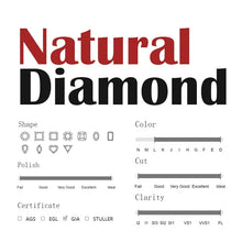 Load image into Gallery viewer, BALLET Fine Gold Jewelry Natural Real Heart Diamond 9K 10K 14K 18K