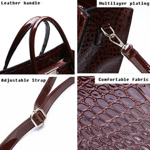 Load image into Gallery viewer, Crocodile Print Women Handbags Purse Tote Bags