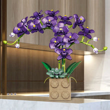Load image into Gallery viewer, Building Block Flower Orchid Series Bonsai Girl Build Toy Flowers Adult Flower