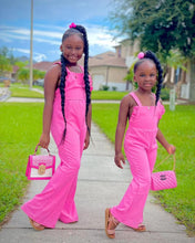 Load image into Gallery viewer, Ins Style Fashion Girls Pink Clothes One-piece Jumpsuits