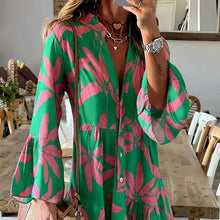 Load image into Gallery viewer, Long Sleeve Midi Dress Women Loose Dress