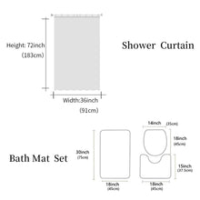 Load image into Gallery viewer, Animal Swan Shower Curtain Sets Non-Slip Rugs Toilet Lid Cover