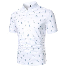 Load image into Gallery viewer, Men's Striped Turn-down Shirt Short  Sleeve Regular Fit