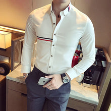 Load image into Gallery viewer, Brand Clothing Male Spring High Quality Long Sleeve Shirts