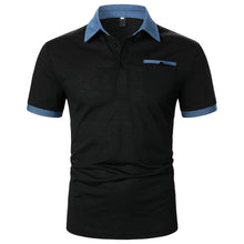 Load image into Gallery viewer, Men's Striped Turn-down Shirt Short  Sleeve Regular Fit