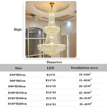 Load image into Gallery viewer, LED Pendant Light Luxury Living Room Crystal Chandelier