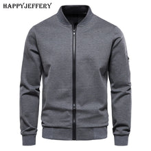Load image into Gallery viewer, Men's Hoodies England Roman Style Stand Collar Hoodie for Men Zip Up