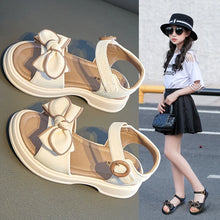 Load image into Gallery viewer, Girls Bowtie Sandals Sweet Princess Classic Simple Children Sandals