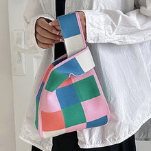 Load image into Gallery viewer, Women Handbag Knitting Floral Knot Small Hand Bags
