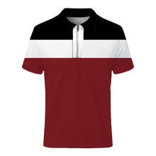 Load image into Gallery viewer, Men's Clothing Polyester High Quality, Men's Polo Shirts Color Block Short Sleeve