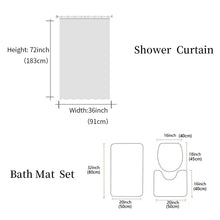 Load image into Gallery viewer, Animal Swan Shower Curtain Sets Non-Slip Rugs Toilet Lid Cover