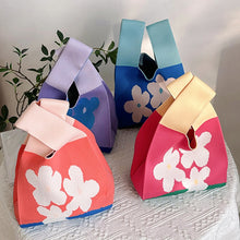 Load image into Gallery viewer, Women Handbag Knitting Floral Knot Small Hand Bags
