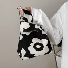 Load image into Gallery viewer, Women Handbag Knitting Floral Knot Small Hand Bags