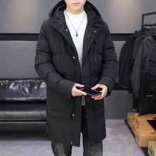 Load image into Gallery viewer, Men Winter Jacket Coat Long Style Parka Hooded Thick Cotton-padded