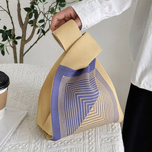 Load image into Gallery viewer, Women Handbag Knitting Floral Knot Small Hand Bags