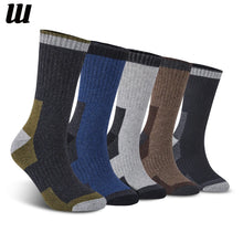 Load image into Gallery viewer, 5 Pairs Merino Wool Socks for Men Winter Thick Thermal Socks