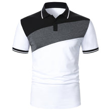 Load image into Gallery viewer, Men's Striped Turn-down Shirt Short  Sleeve Regular Fit