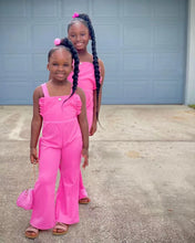 Load image into Gallery viewer, Ins Style Fashion Girls Pink Clothes One-piece Jumpsuits